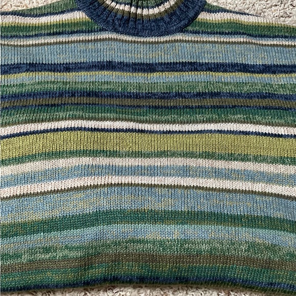 Heirloom Collection Mock Neck Multicolor Sweater Size XL - Picture 2 of 11